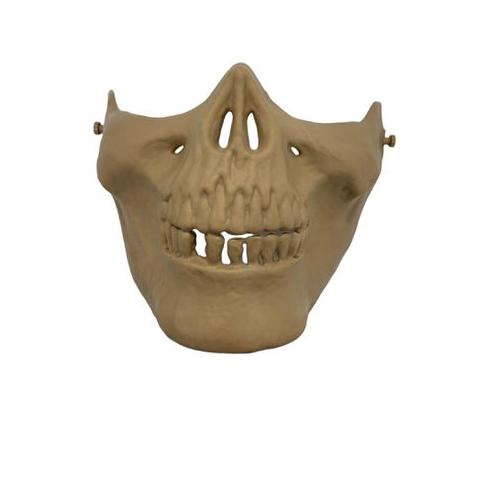 Skull Lower Half Grin Airsoft Mask - Tan