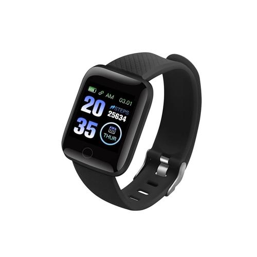 Fitpro 116 Plus Fitness Tracker Smart Watch with Heartrate Monitor -Black