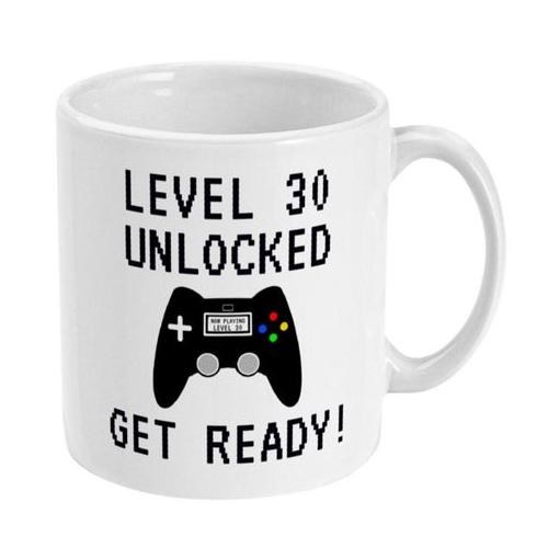 30th Birthday Level 30 Unlocked Gamer Gaming Birthday Gift Mug