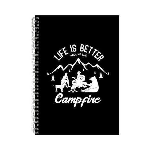 Around The Campfire Notebook Adventure Gift Idea A4 Notepad 124