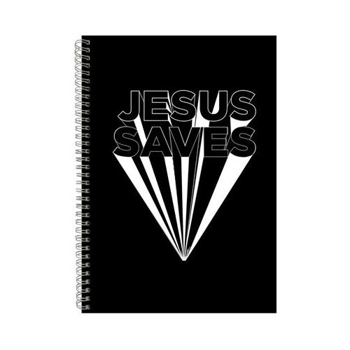 Jesus Saves Notebook Christian Gift Idea A4 Notepad 123