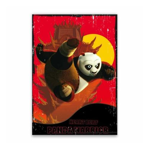 Heart Beat Panda Warrior Poster - A1