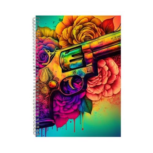 Guns And Roses Gift Idea A4 Notepad 234
