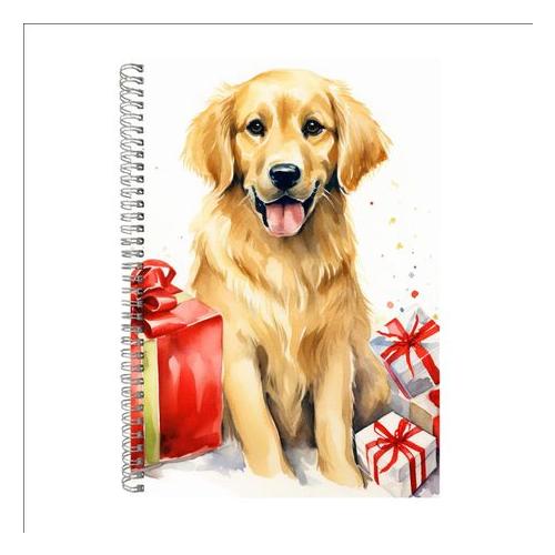 Christmas Dogs 83 Gift Idea A4 Notepad 232