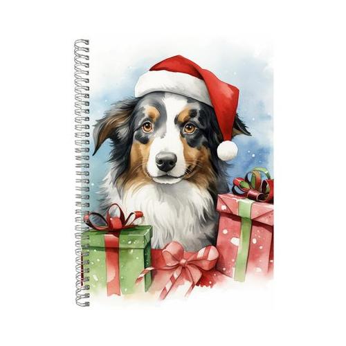 Christmas Dogs 9 Gift Idea A4 Notepad 231
