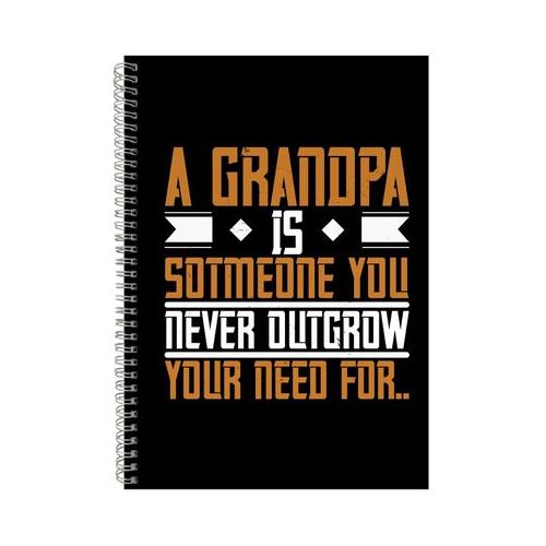 A Grandfather Is Someone3 Notebook Grandfather Gift Idea A4 Notepad 166