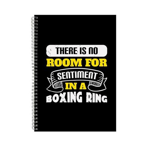 There Is No Room For Sentiment Notebook Boxer Gift Idea A4 Notepad 156