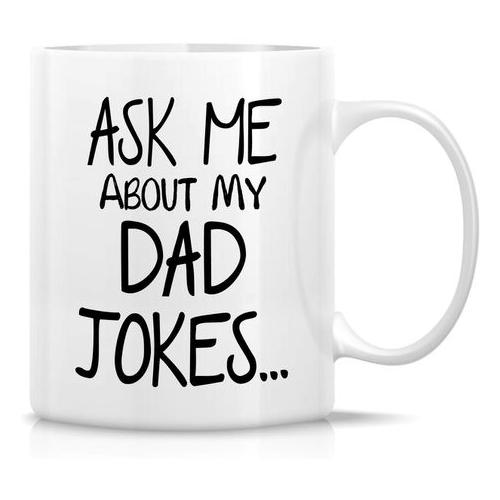 Ask Me About My Dad Jokes Christmas Birthday Father' Day Gift Mug