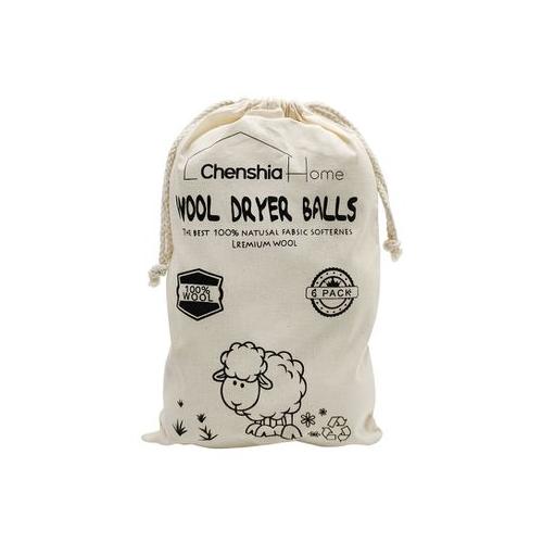 Chenshia | Wool Dryer Balls | 6 Piece Woollen Balls | 100% Wool