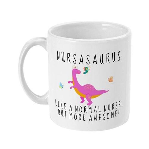 Nursasaurus Like A Normal Nurse Christmas Birthday For Her Gift Mug