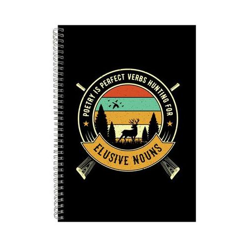 Poetry Is Perfect Notebook Hunter Gift Idea A4 Notepad 144