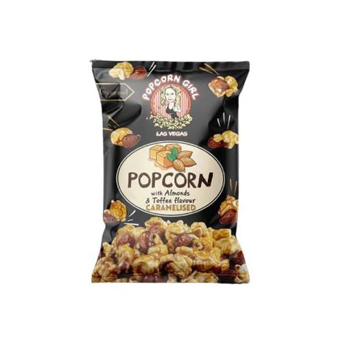 Popcorn Girl Las Vegas Caramelised Almonds & Toffee Popcorn - 90g