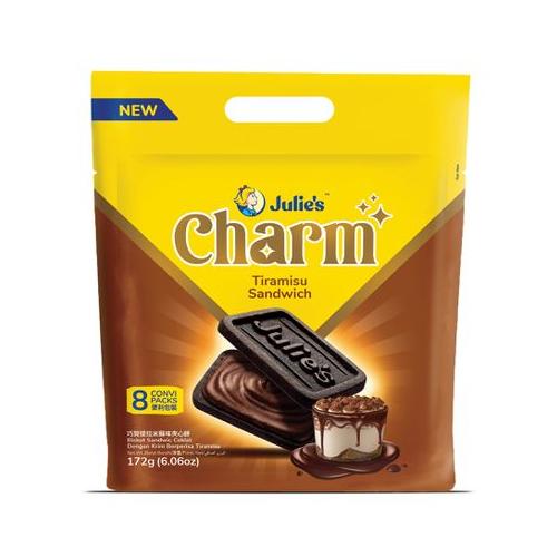 Julie's Charm Tiramisu Cream Tea And Coffee Biscuit 172grm