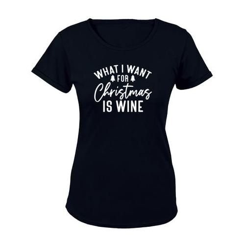 For Christmas is WINE - Ladies - T-Shirt