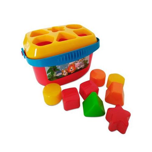 Cooey Toddler-Baby Educational Basket Shape Sorter 18 Pieces Blocks