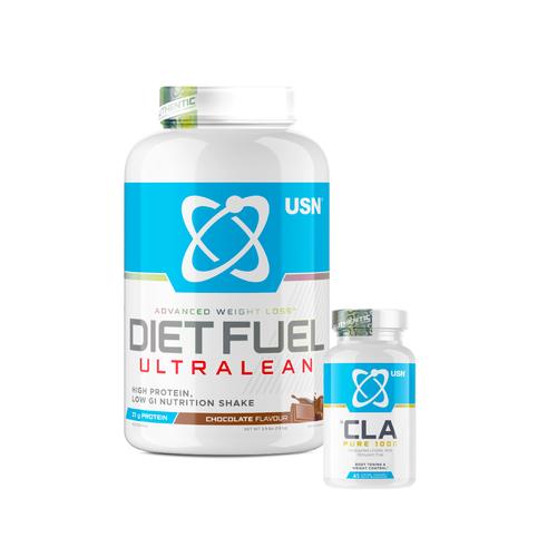 USN Diet Fuel Choc 1.8kg & CLA45