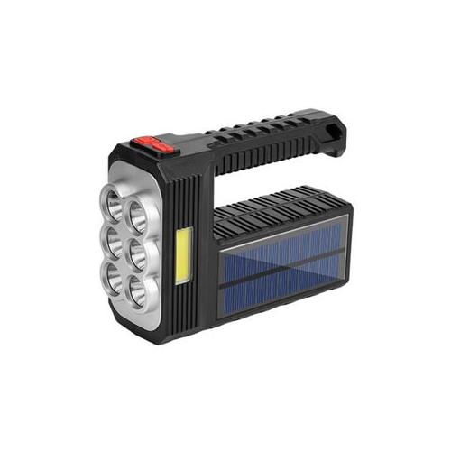 USB Solar Rechargeable 6 LED Flashlight