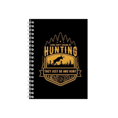 Lions Don_t Dream Of Hunting Notebook Hunter Gift Idea A5 Notepad 144