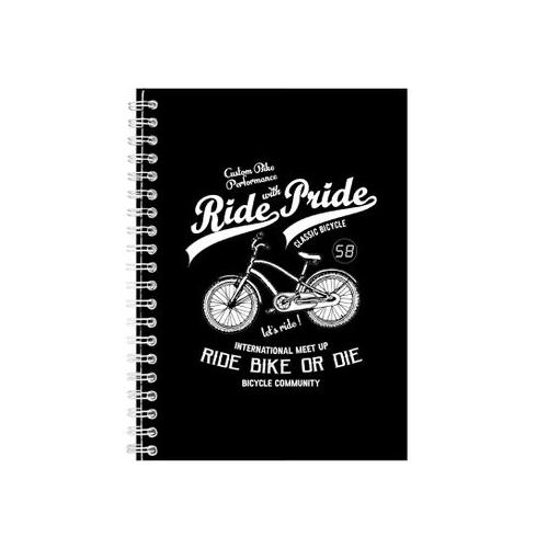 Ride With Pride Notebook Cyclist Gift Idea A5 notes 121