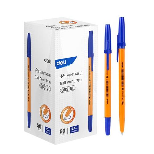 Ball Point Pen - Orange Barrel - Blue 0.7mm