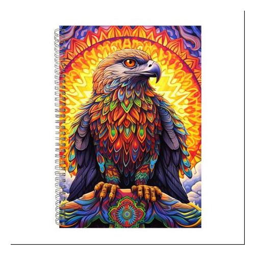 Psychedelic Eagle 3 Gift Idea A4 Notepad 247