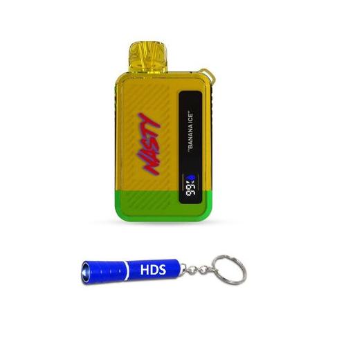 Nasty Bar 10000 Puff 50mg Disposable Vape - Banana Ice with HDS Torch