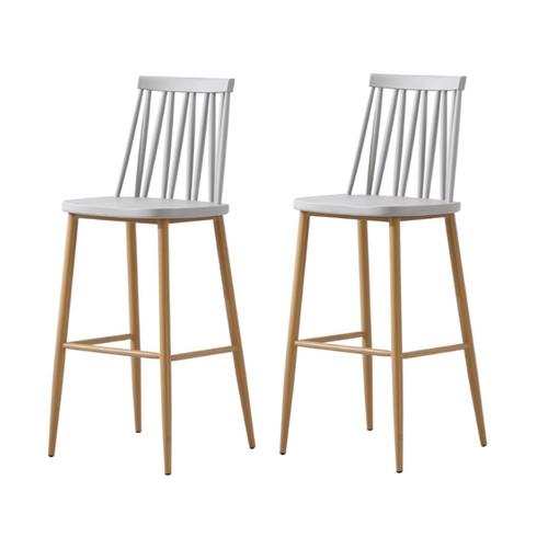 George & Mason - Set of 2 - W Shape Bar Chairs