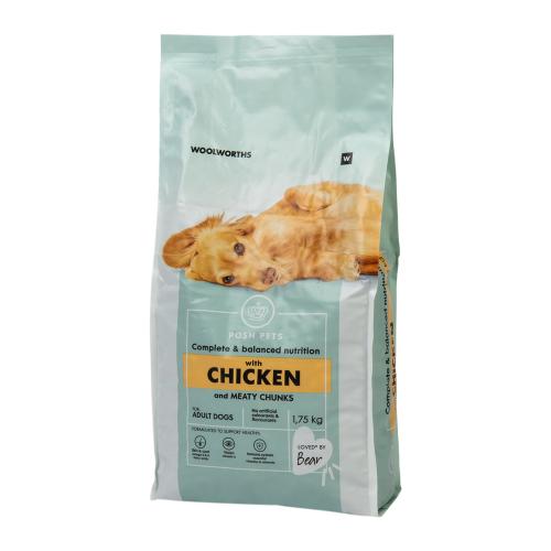 Posh Pets Chicken Flavoured Moist Chewy Chunks Adult Dog Food 1.75 kg