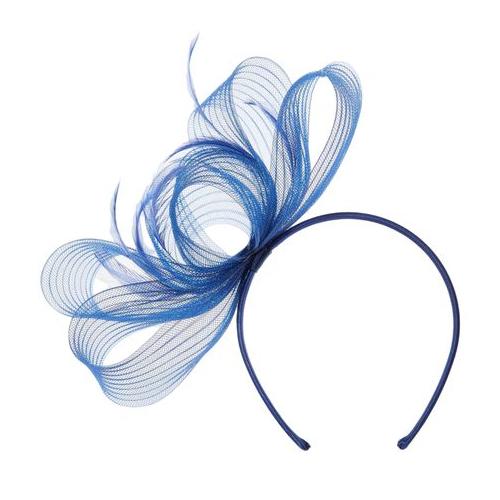 Quiz Ladies - Navy Pleated Loop Headband Fascinator