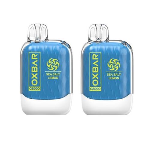 Oxbar 8000 Puff Disposable Vape 50mg - Sea Salt Lemon - 2 Pack