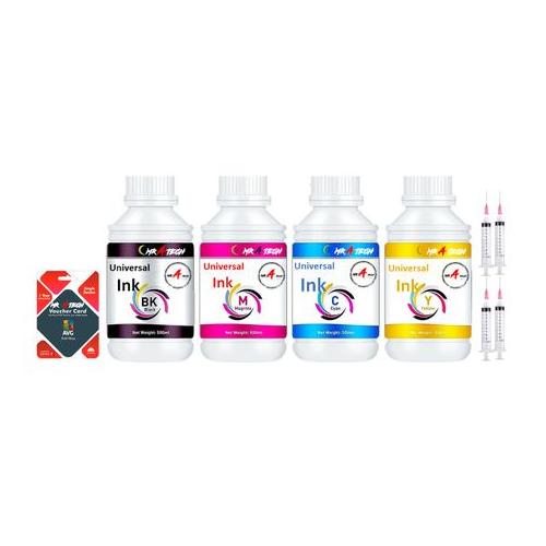 Refill Ink Dye (BK/C/Y/M) Compatible - Any Brother Printers 500ML x 4