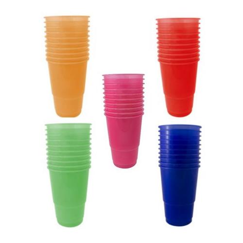 500ml Assorted Plastic Cup - Pack of 50