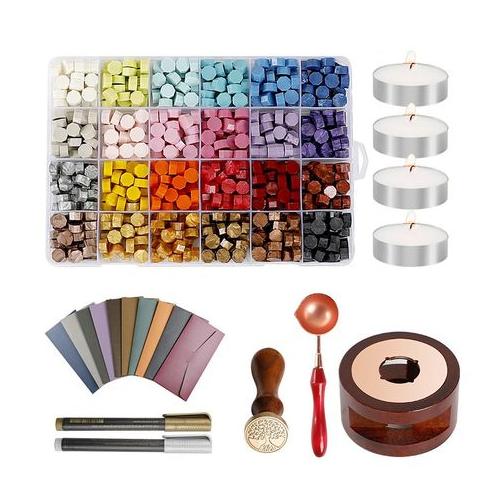 La Laila - Decorative Wax Sealing Stamp Starter Kit Complete Set Beginners