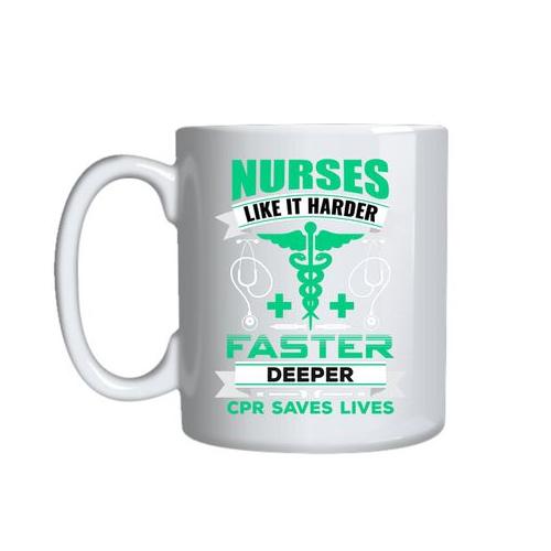 Nurses Like It Harder Mug Gift Idea 147