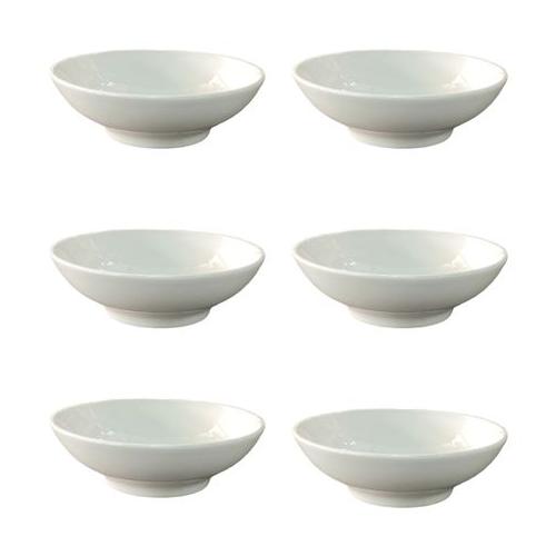 6 Piece Bowl 17x4.5cm White Porcelain