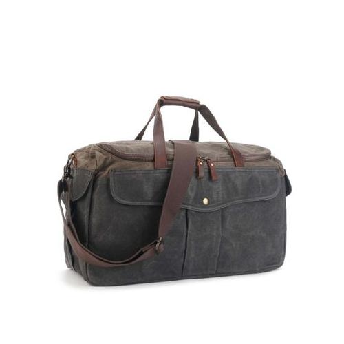 Vivace - Canvas and 100% Leather Traveling Bag Waterproof