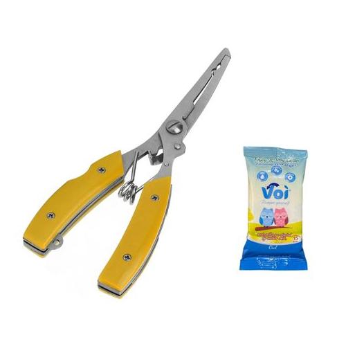 Multi Functional Fishing Plier with Fishing Wipes
