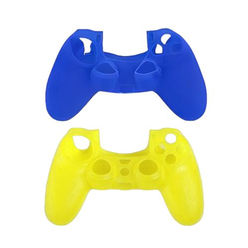 Replacement Silicone Casing for PS4 - 2 Pack - Blue & Yellow