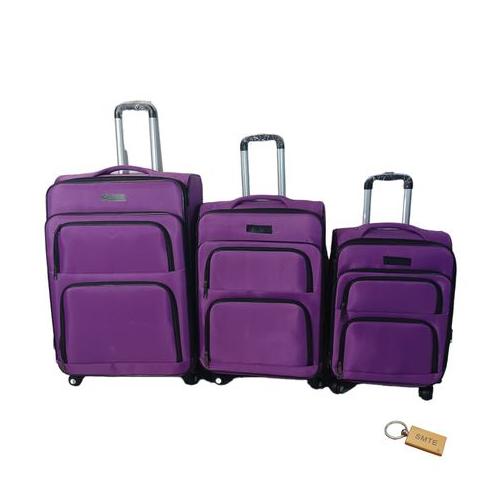 Portable Elegance: Unveiling 3piece Fabric Suitcase Collection H1
