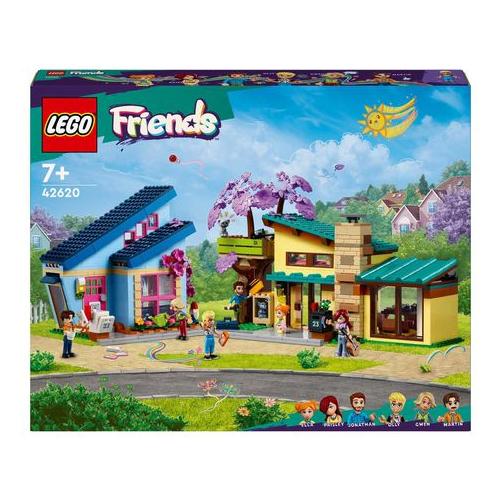 LEGO® Friends Olly and Paisley's Family Houses 42620 Building Toy Set - 1,126 Pieces