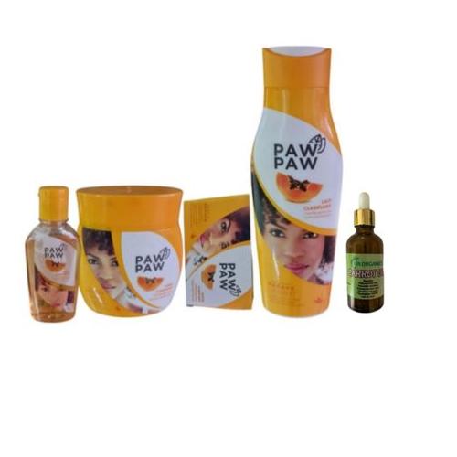 Paw Paw Skin Clarifying Soap+ Cream+ Lotion + Oil+Carrot Oil