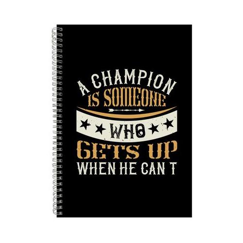 A Champion Notebook Boxer Gift Idea A4 Notepad 156