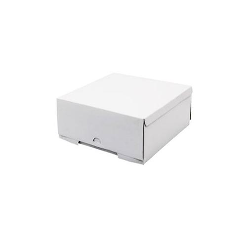 Cake or Takeaway Box - 50 Units - White - 9 x 9 x 4