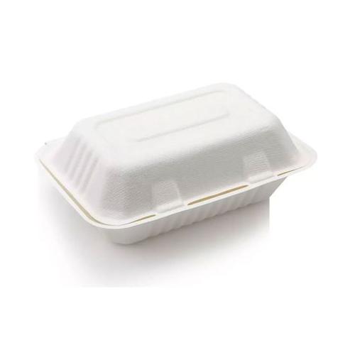 Biodegradable 1000ml Two Compartment Clamshell (25)