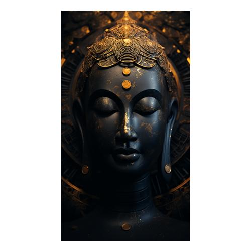 Canvas Wall Art - Buddha Inner Peace Abstract - HD0209