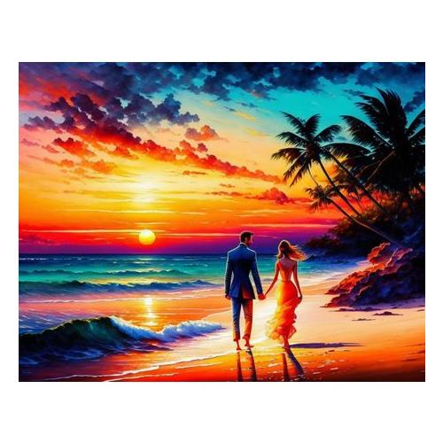 Canvas Wall Art - Beautiful Sunset