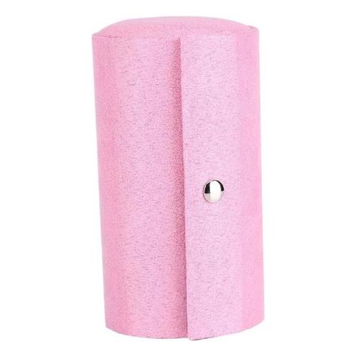 Portable 3 Layers Cylinder Shaped Jewelry Storage Box Organizer Pink