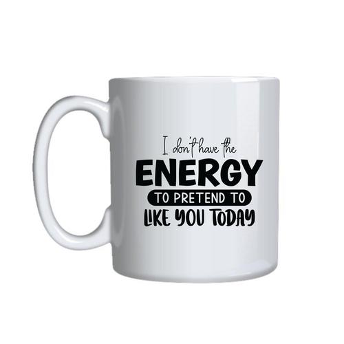 Pretend Coffee Mug for Work Lovers Funny Graphic Birthday Present