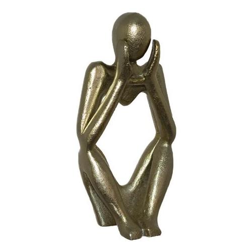 Opulent - Gold Sitting Man Sculpture - 21cm