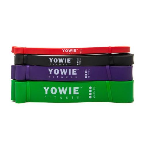 Yowie - Long Latex Resistance Bands / Pull-up Band Set - 4-Band Set - Multicolour